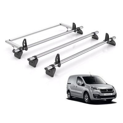 Peugeot Partner (2008-2018) - Rhino Kammbar Fleet Roof Bars