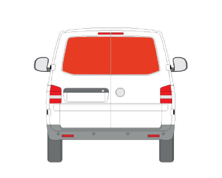 VW Transporter (T5 2003-2015) - Rear Door Black Out Curtain Kit