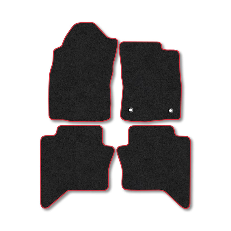 Toyota Hilux (2016-2020) Carpet Floor Mat Red Trim
