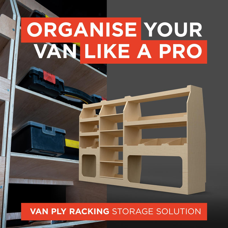 Renault Trafic (2014-) Plywood Van Racking - Passenger Side