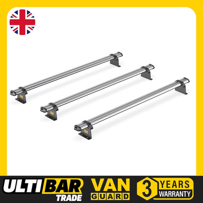 Nissan Primastar (2001-2014) - 3 Van Guard Ultibar Trade Roof Bars