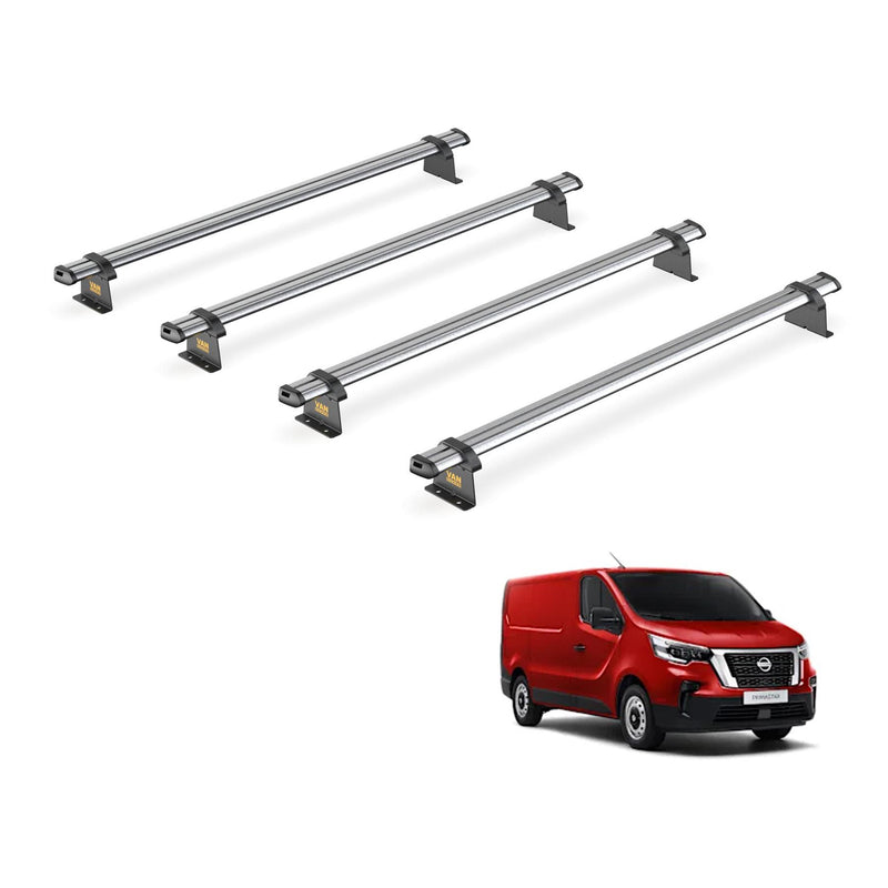 Van Guard Ulti Bar Trade 4 Bars Roof Rack For The Nissan Primastar 2022+ H1