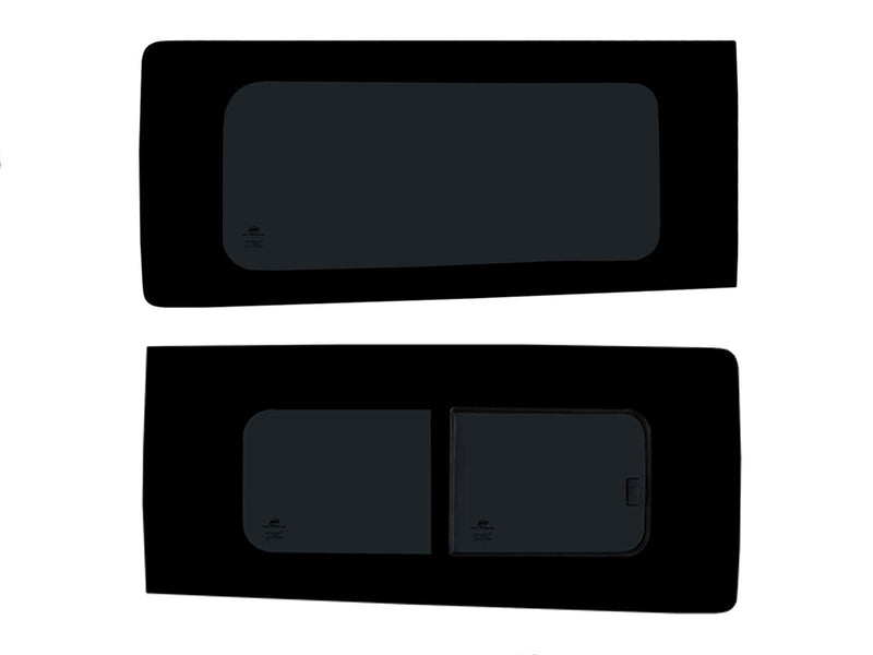 Ford Transit Custom (2013-2023) Driver Opening Passenger Fixed Side Windows Privacy Camper Glass with Fitting Kit