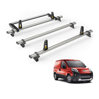 Citroen Nemo (2008-) - 3 Van Guard Ultibar Plus Roof Bars + Roller