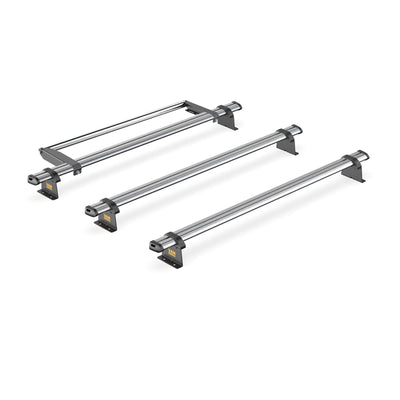VW Caddy (2010-2015) - 3 Van Guard Ultibar Trade Roof Bars + Roller
