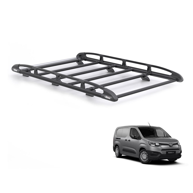 Toyota ProAce City (2020 onwards) - Rhino KammRack Black Roof Rack