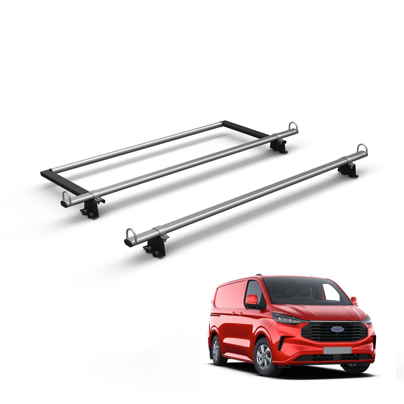 Ford Transit (2024-) Custom - 2 Roof Bars & Roller