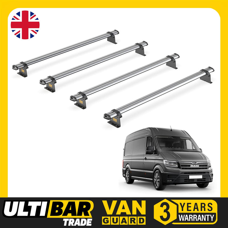 MAN TGE (2017-) - 4 Van Guard Ultibar Trade Roof Bars