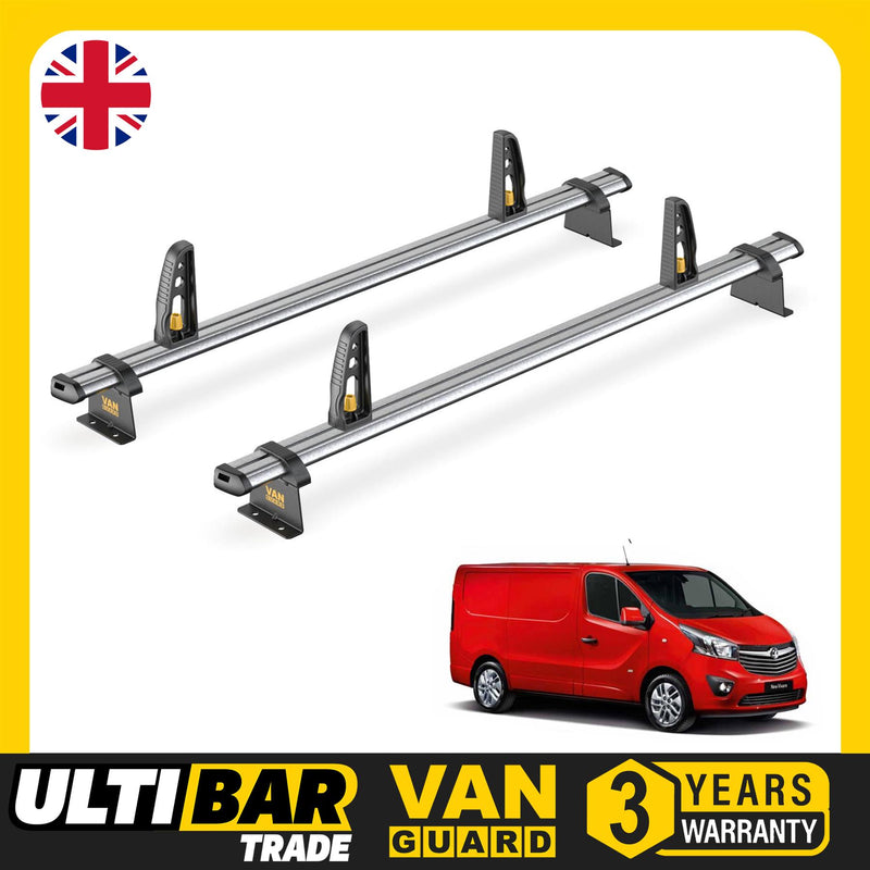 Vauxhall Vivaro Roof Rack for 2014-2019 2x Roof Bars + Loadstops Van Guard Trade