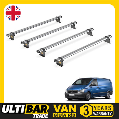 Mercedes Vito (2003-2014) - 4 Van Guard Ultibar Trade Roof Bars