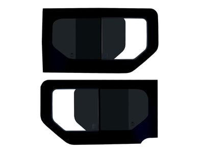 Vauxhall Vivaro (2001-2014) Driver and Passenger Side Opening Window Privacy Camper Glass