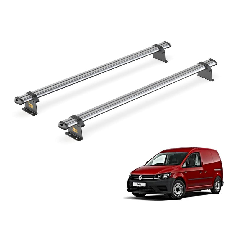 VW Caddy (2010-2015) - 2 Van Guard Ultibar Trade Roof Bars