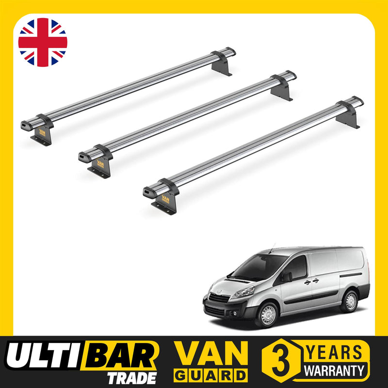 Peugeot Expert (2007-2016) - 3 Van Guard Ultibar Trade Roof Bars