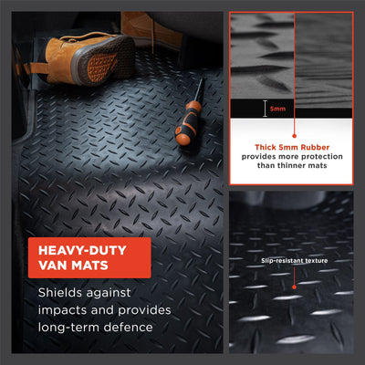 Fiat Talento (2016+) [Crew Cab] Rubber Floor Mat
