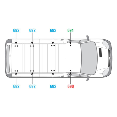 Vauxhall Vivaro (2001-2014) - Van Guard Ulti Roof Rack