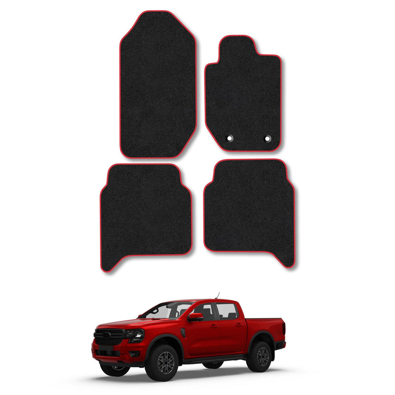 Ford Ranger (2012-2022) [Double Cab] Carpet Floor Mat Black