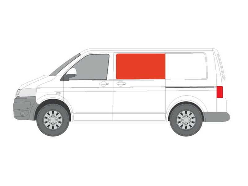 VW Transporter (T5 2003-2015) - Left Sliding Door Grey Curtain Kit