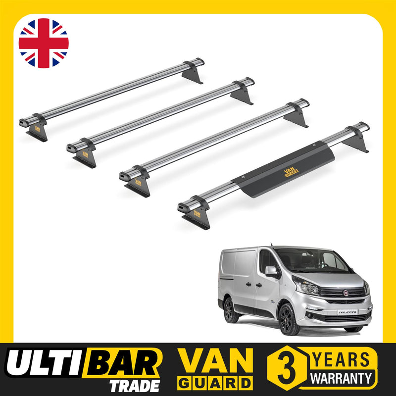 Fiat Talento (2016-2020) - 4 Van Guard Ultibar Trade Roof Bars