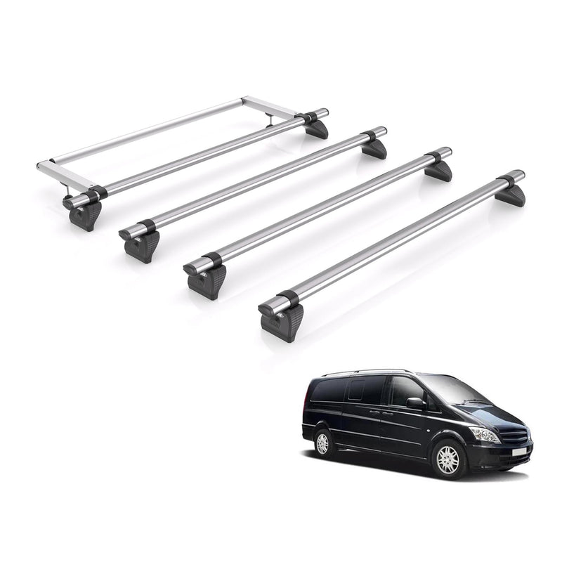 Rhino Kammbar Fleet 4 Bar And Rear Roller Bundle For Mercedes Vito (2003-2014) Extra Long