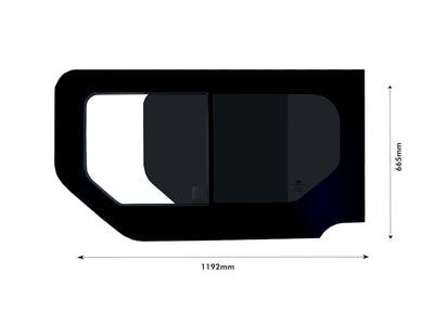 Renault Trafic (2001-2014) Passenger Side Opening Window Privacy Camper Glass