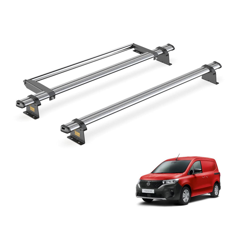 Nissan Townstar Roof Rack for 2022+ 2x Roof Bars & Roller - Van Guard Trade