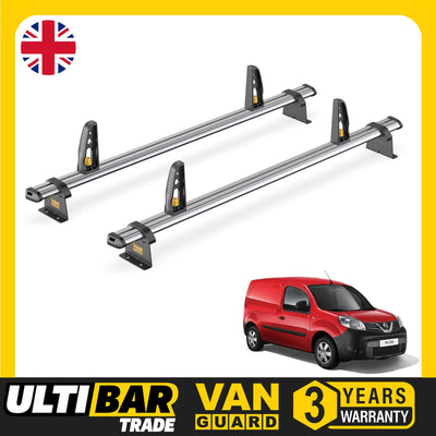 Van Guard Ulti Bar Trade + Loadstops 2 Bars Roof Rack For The Nissan Nv250 2019-2021