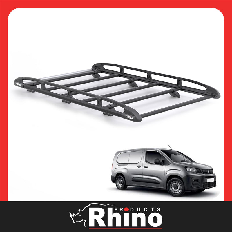 Peugeot Partner (2018 onwards) - Rhino KammRack Black Roof Rack