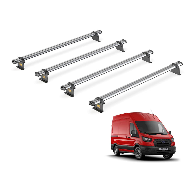 Ford Transit (2013-2024) - 4 Van Guard Ultibar Trade Roof Bars