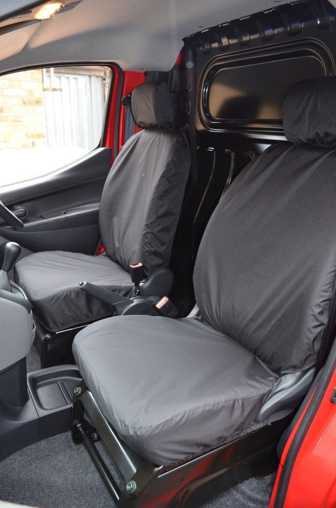 Nissan NV200 (2009-) - Tailored Front Row Seat Covers in Black (1+1)
