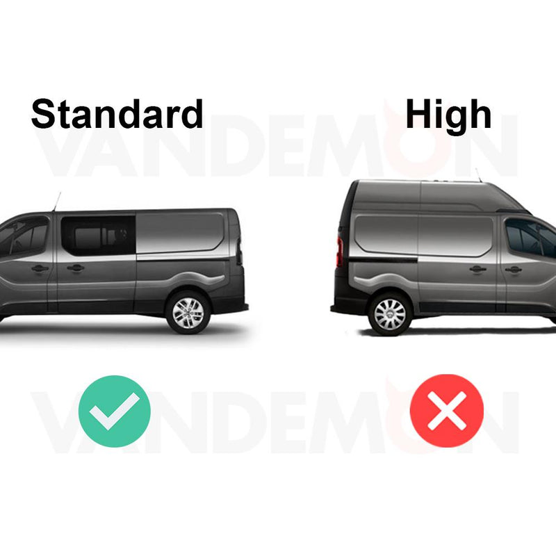 Vauxhall Vivaro (2014-2019) - 3 Rhino Kammbar Fleet Roof Bars (Steel)