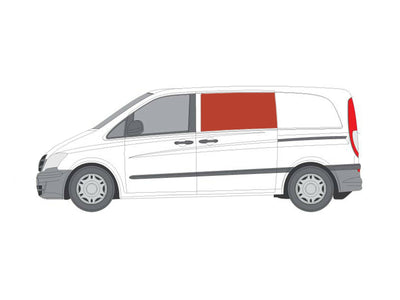 Mercedes Vito (2003-2014) Passenger Side Opening Window Privacy Camper Glass