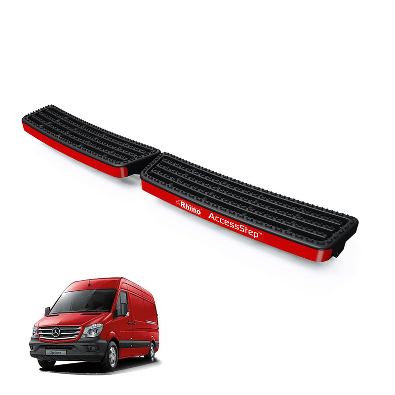 Mercedes Sprinter (2006-2018) Black Twin AccessStep - No Reverse Sensors