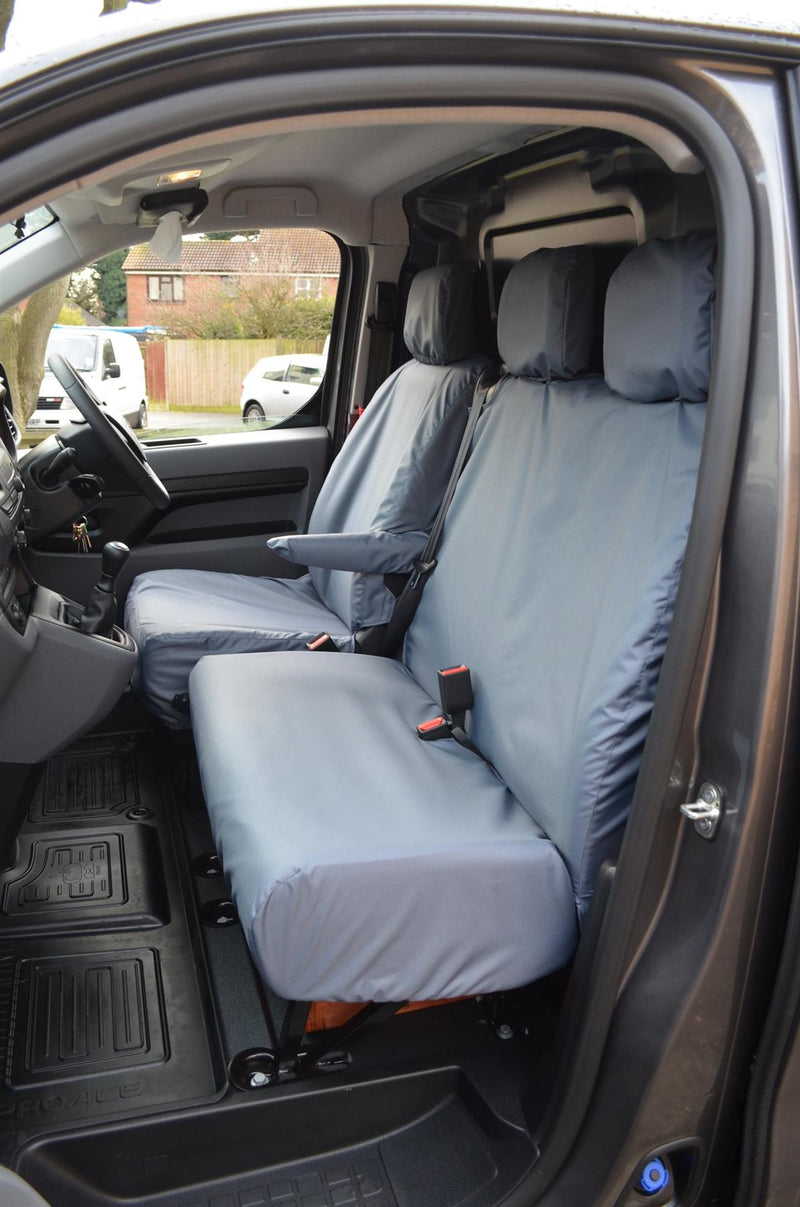 Citroen Dispatch (2016-) - Tailored Front Row Seat Covers in Grey (1+2)