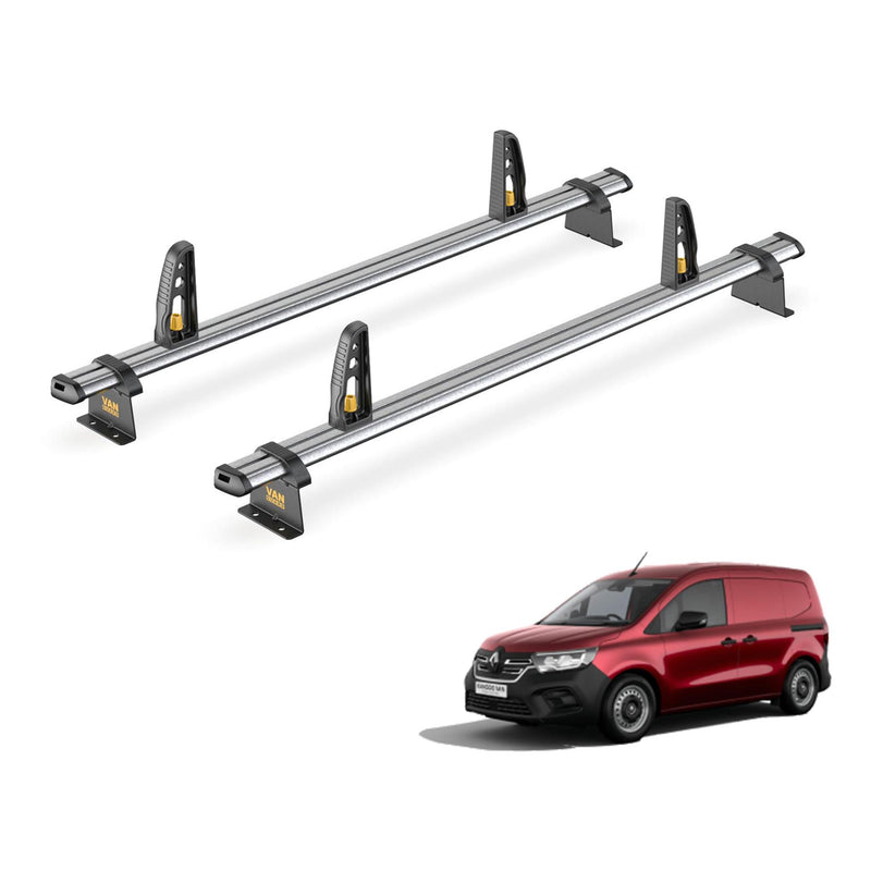 Van Guard Ulti Bar Trade + Loadstops 2 Bars Roof Rack For The Renault Kangoo 2021+