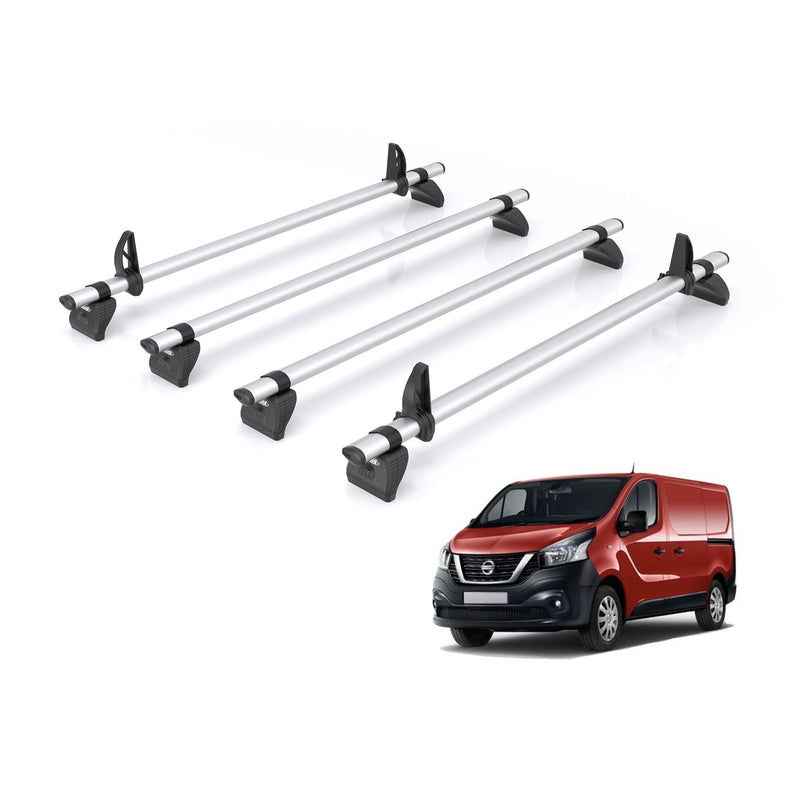 Nissan NV300 (2016-2021) - 4 Rhino Kammbar Pro Roof Bars (Aluminium)