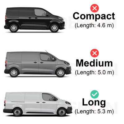 Toyota ProAce (2016-2024) - 3 Van Guard Ultibar Trade Roof Bars