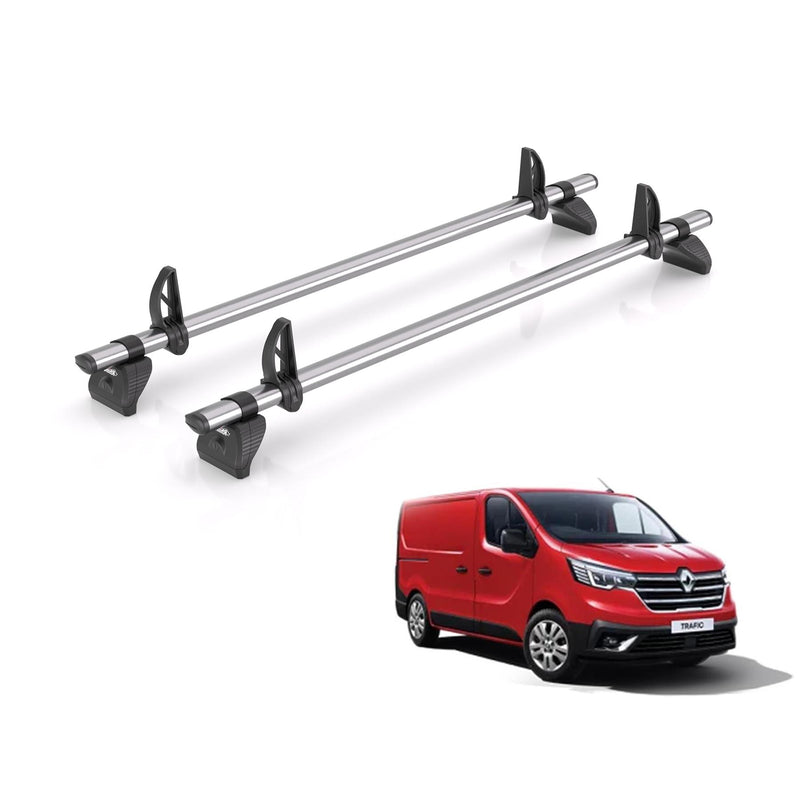 Renault Trafic Roof Rack Fits 2014+ Models 2x Roof Bars Rhino Kammbar Fleet H1