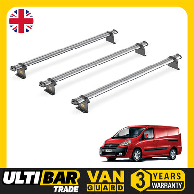 Fiat Scudo (2007-2016) - 3 Van Guard Ultibar Trade Roof Bars