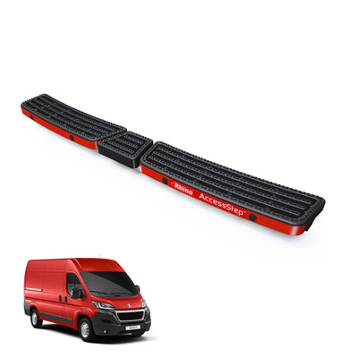 Peugeot Boxer (2006-) Black Triple AccessStep - With Reverse Sensors