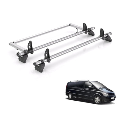 Mercedes Vito (2003-2014) - Rhino Kammbar Fleet Roof Bars and Rear Roller