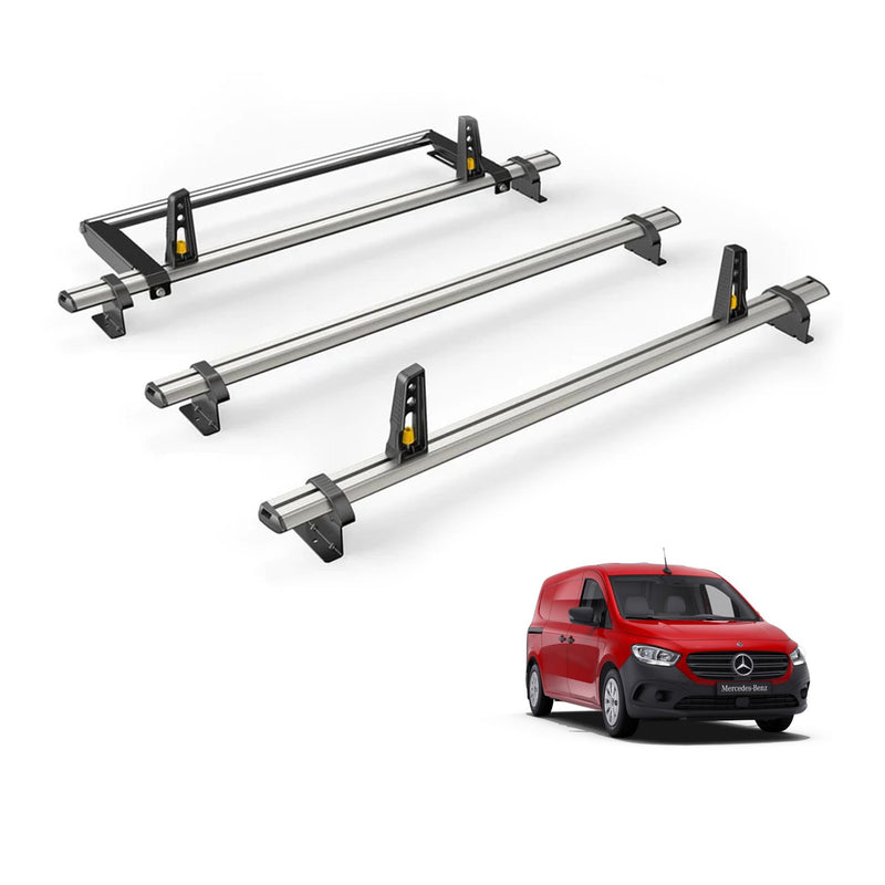 Mercedes Citan Roof Rack for 2022+ 3x Roof Bars & Roller - Van Guard Plus