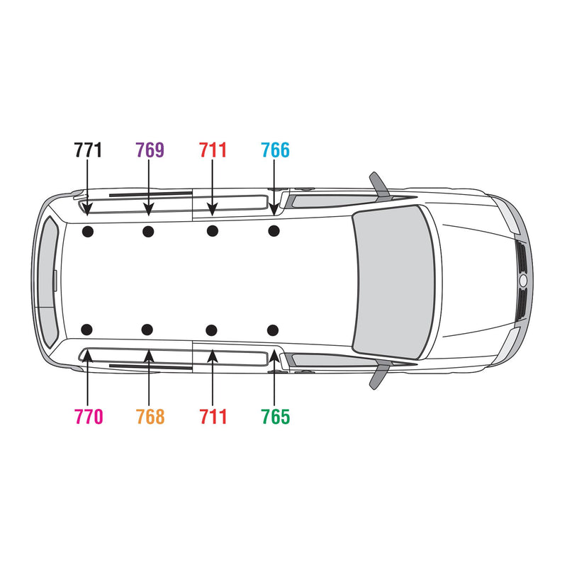 VW Caddy (2010-2015) - Van Guard Ulti Roof Rack