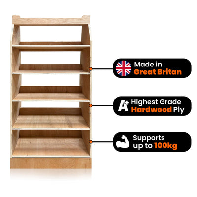 Ford Transit (2013-2024) Custom Plywood Van Racking - Driver Side
