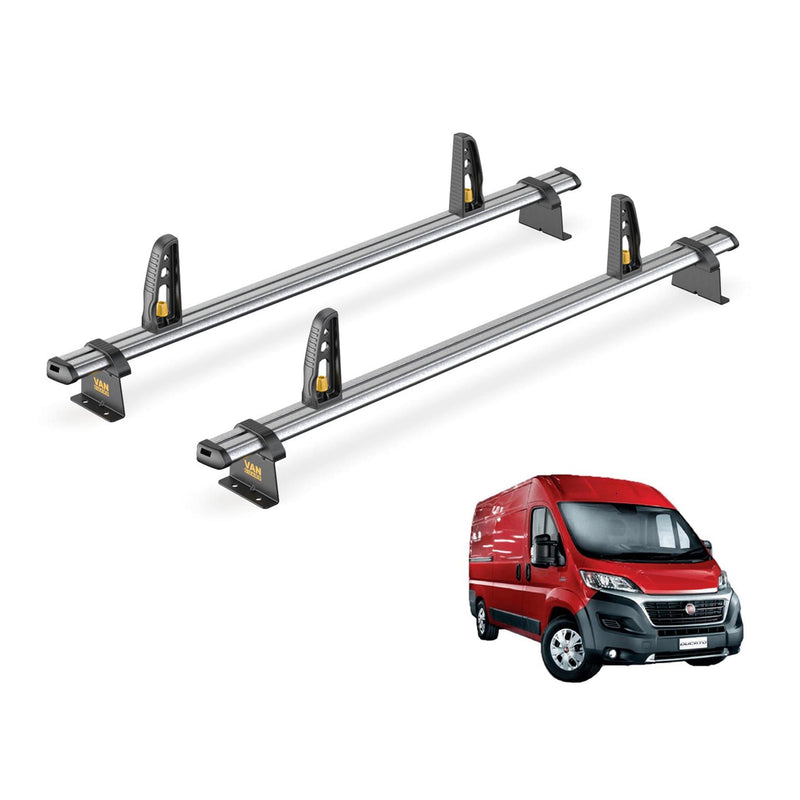 Fiat Ducato Roof Rack for 2006+ H1/H2 Roof 2x Roof Bars Van Guard UltiBar Trade