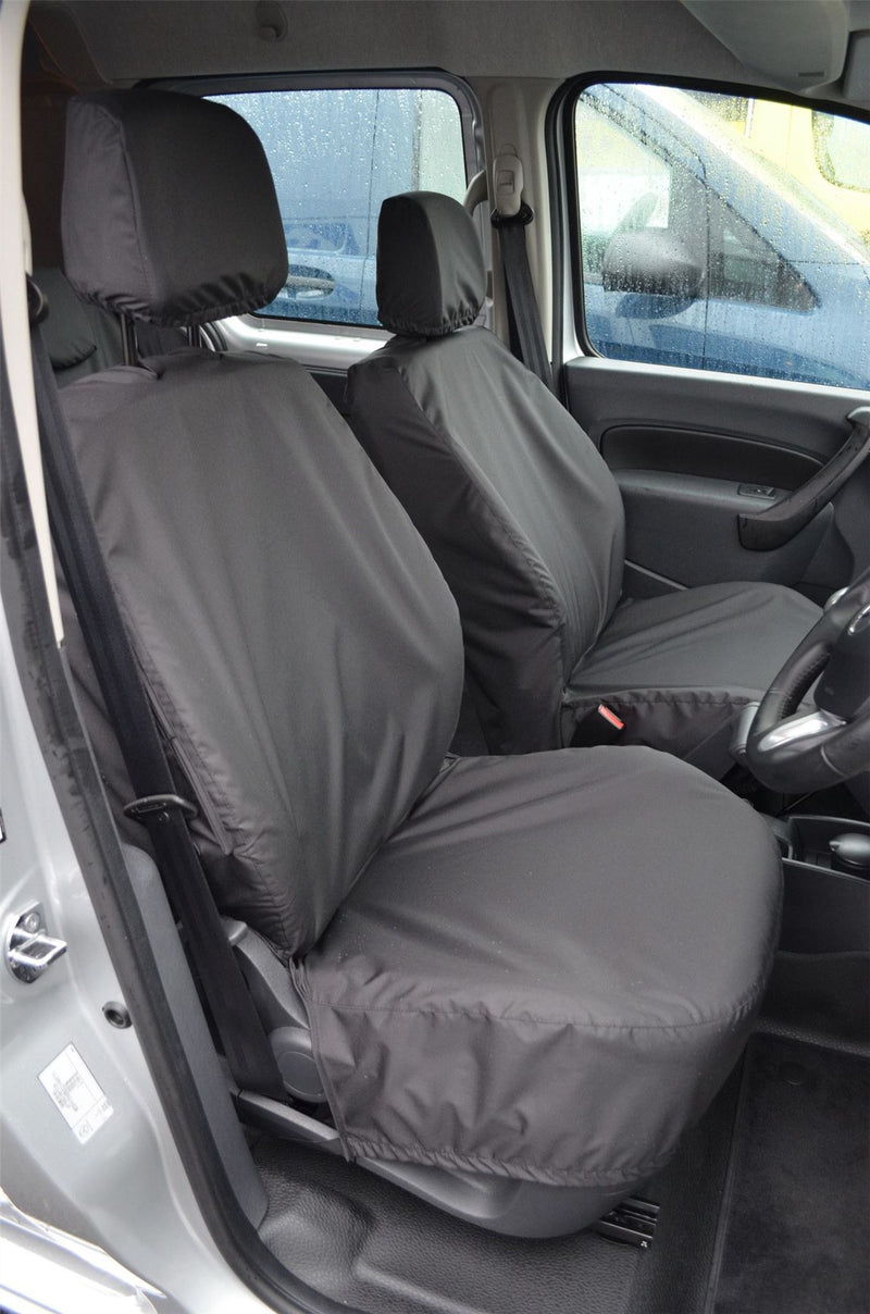 Renault Kangoo (2008-) - Tailored Front Row Non Fold Pass Seat Covers Black (1+1)