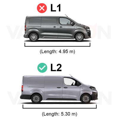 Vauxhall Vivaro (2019-) - 2 Van Guard Ultibar Plus Roof Bars + Roller