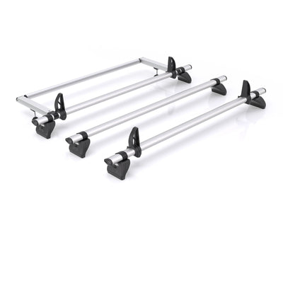 Toyota ProAce (2016-2024) - 3 Rhino Kammbar Pro Roof Bars + Roller (Aluminium)
