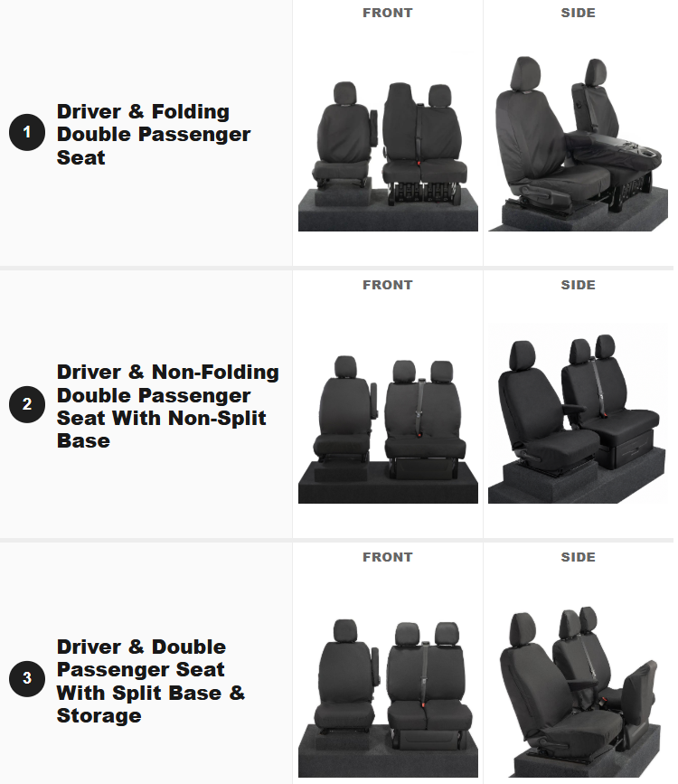Vauxhall Vivaro (2014-2019) Seat Covers
