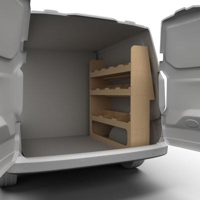Peugeot Partner (2018-) Plywood Van Racking - Driver Side