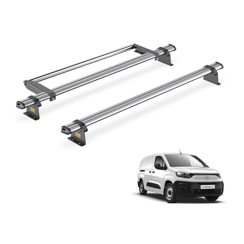 Fiat Doblo Roof Rack for 2022+ [Long (L2)] 2 Bars & Roller - Van Guard Trade